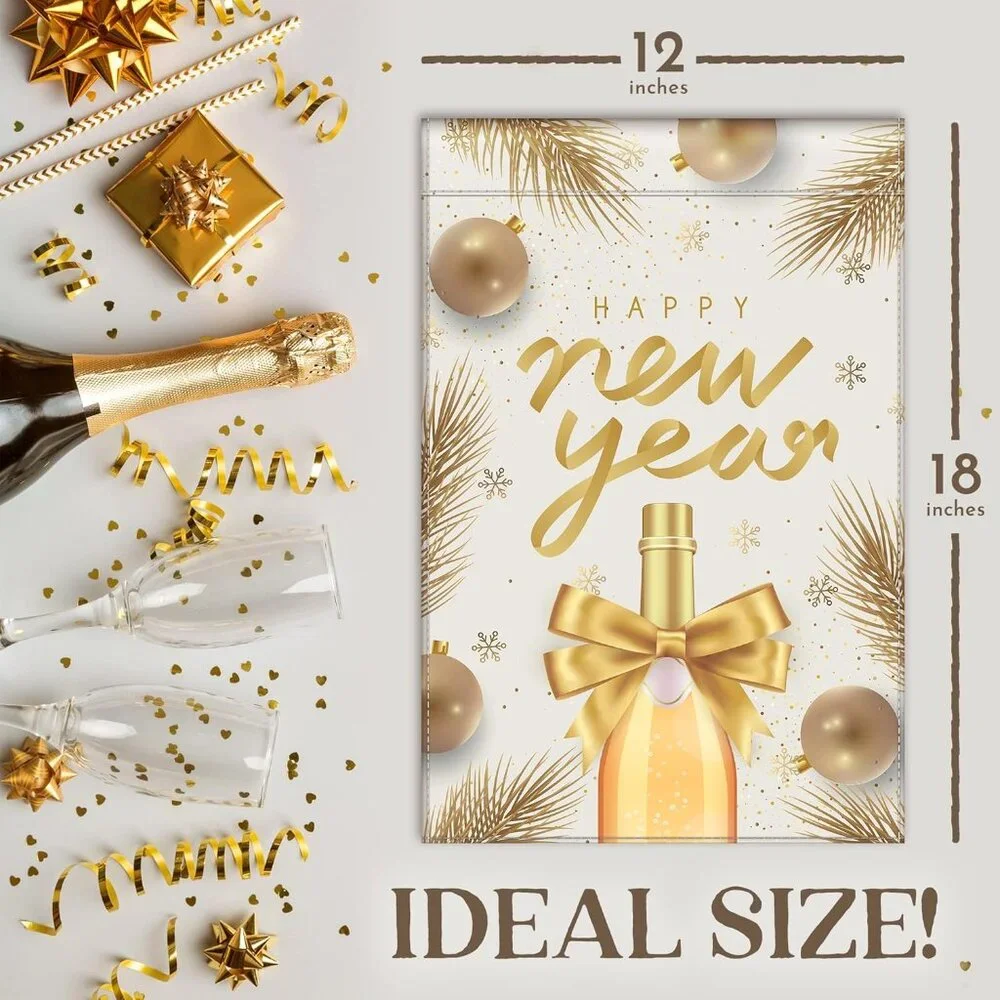 12 Pack Holiday Garden Flag Set with Anti-Wind Clip and Stopper - Picture 3 of 7